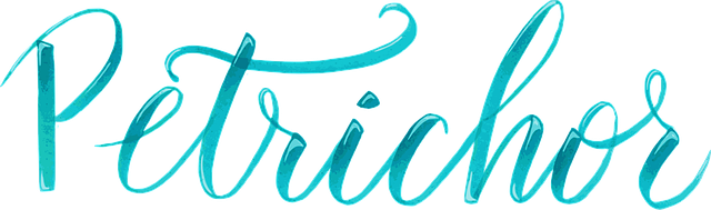 Petrichor, Belettering, Waterverf