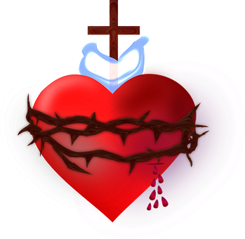 Corazón, Jesús, Cristo, Dios, Cruzar