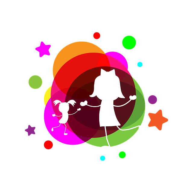 Free kids holiday circles illustration