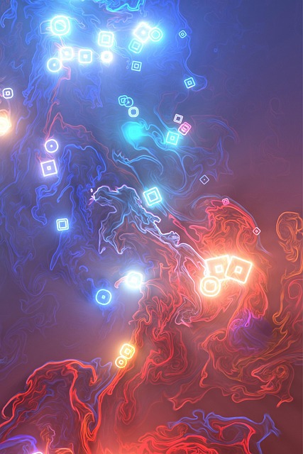 Free geometric cosmic abstract illustration