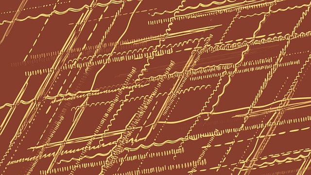 Free line screen ocher illustration