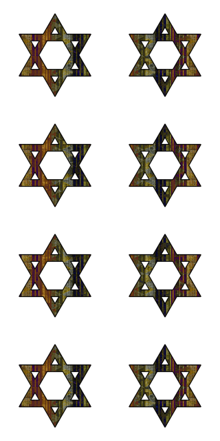 Free star of david magen david hexagram emblem illustration
