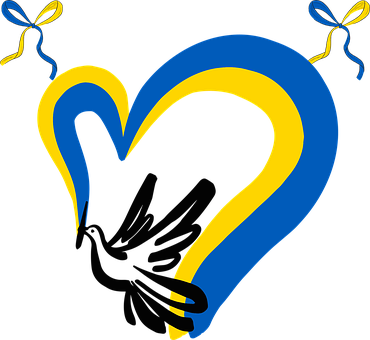 Free Ukraine Heart vector and picture