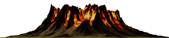 Free volcano eruption lava illustration