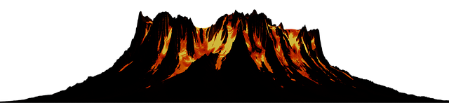 Free lava volcano eruption illustration