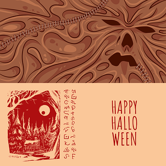 Halloween, Postkort, Nekronomikon