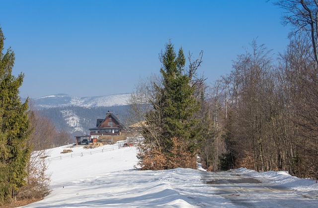 Telesforowka, Invierno, Montañas