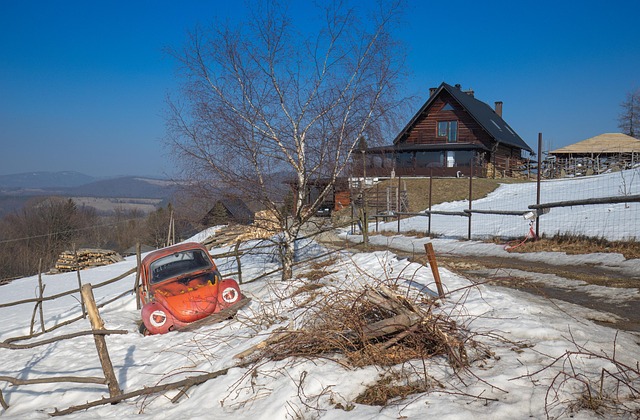 Polonia, Montañas, Invierno, Beskydy