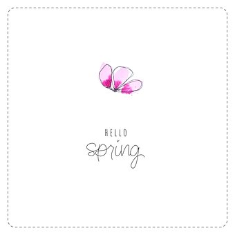 Free Hello Spring Spring illustration and picture