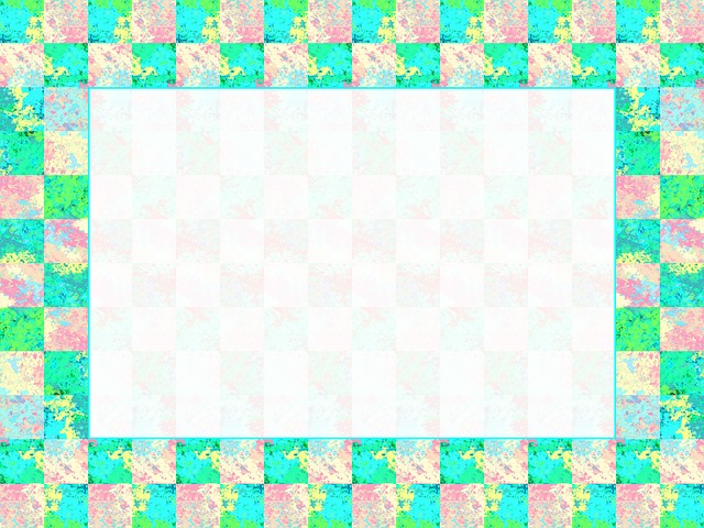 Free squares checkered frame illustration