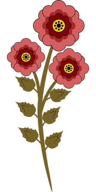 Free Flowers Red Flowers vector and picture