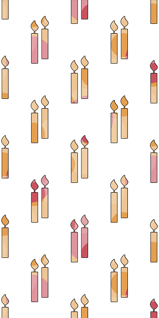 Free sabbath saturday a pair of candles illustration