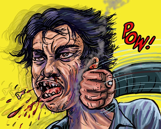 Free punch fist fight strength illustration