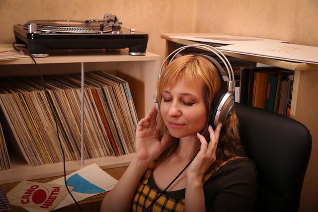 Free Vinyl Young Woman photo and picture