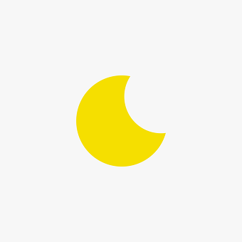Lua, Noite, Clima, Previsão, Ícone
