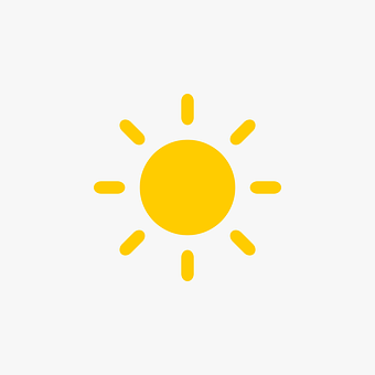 Sol, Clima, Previsão, Ícone, Ensolarado