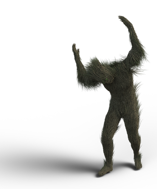 Free monster male thickets illustration