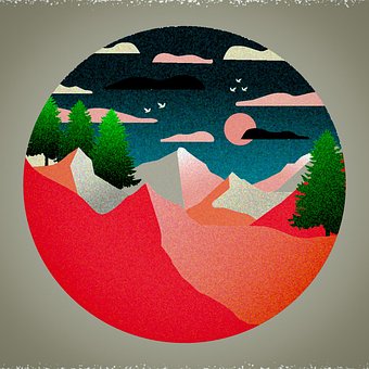 Free Drawing Mountain illustration and picture