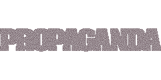 Free propaganda maze typography vector