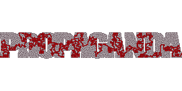 Free propaganda maze typography vector