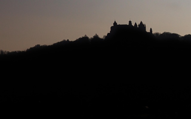 Slot, Solnedgang, Natur, Historisk