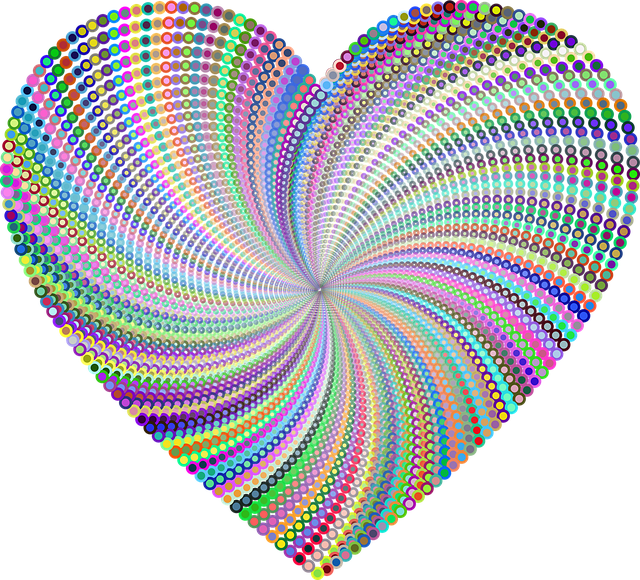 Free heart love romance vector
