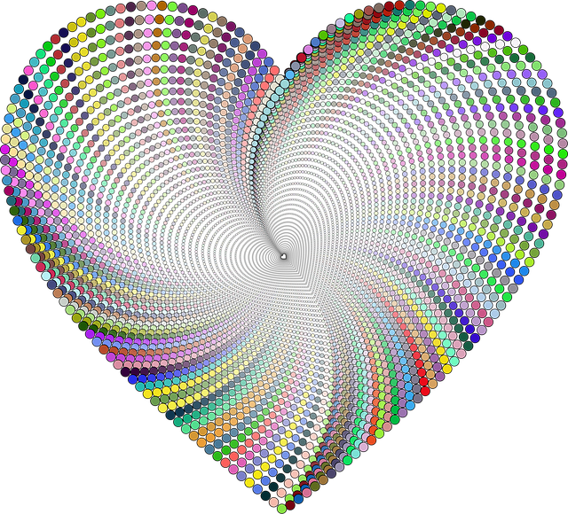 Free heart love romance vector