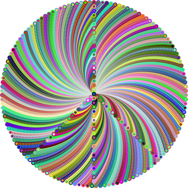 Free peace sign symbol psychedelic vector