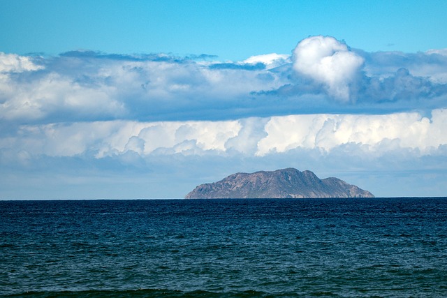 Meer, Ozean, Wasser, Insel, Natur, Wolke