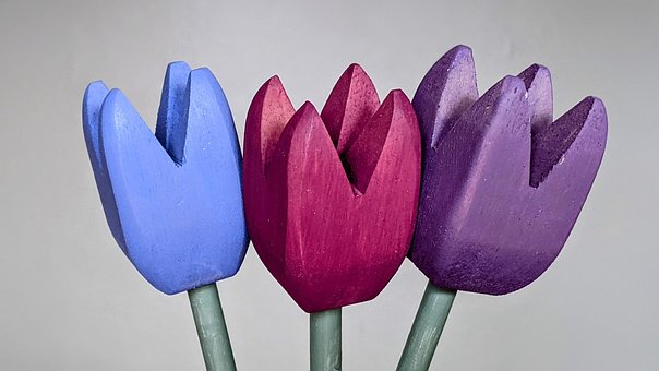 Tulipaner, Buket, Blomster, Forår, Påske
