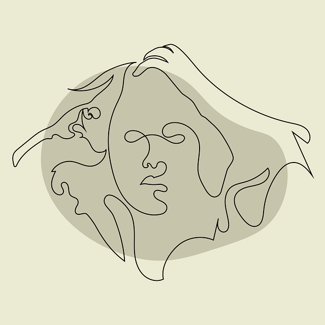 Free art the desperate man line drawing vector