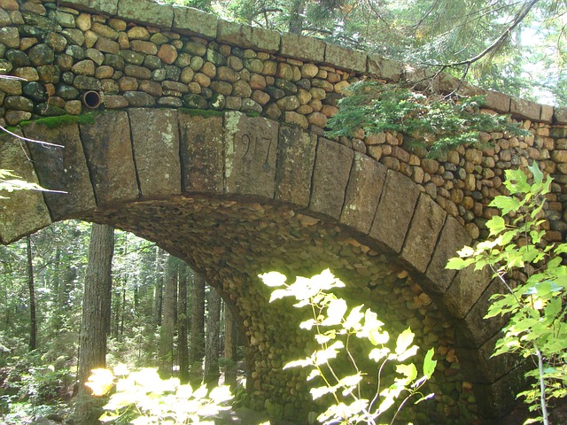 Free Acadia National Park Stone Bridge photo and picture