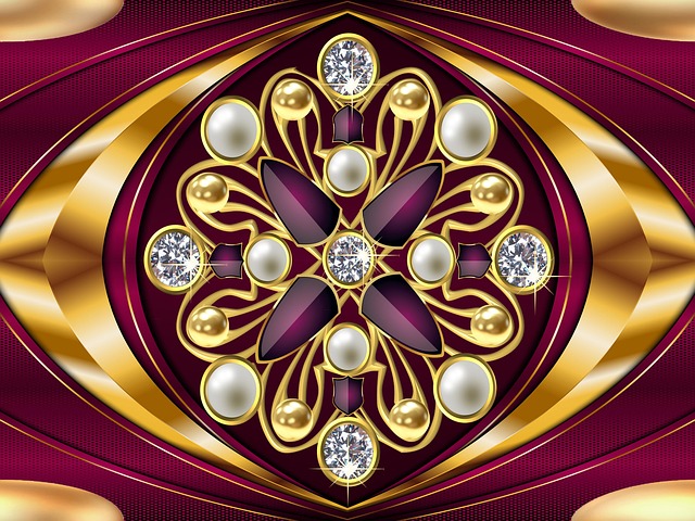 Free golden purple diamond illustration