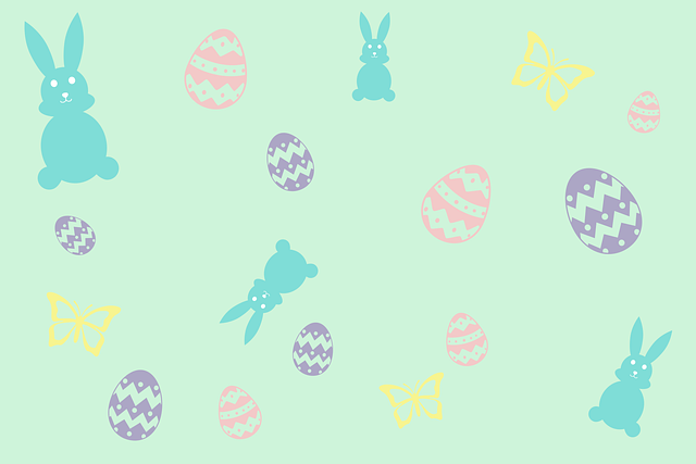Free easter egg rabbit illustration
