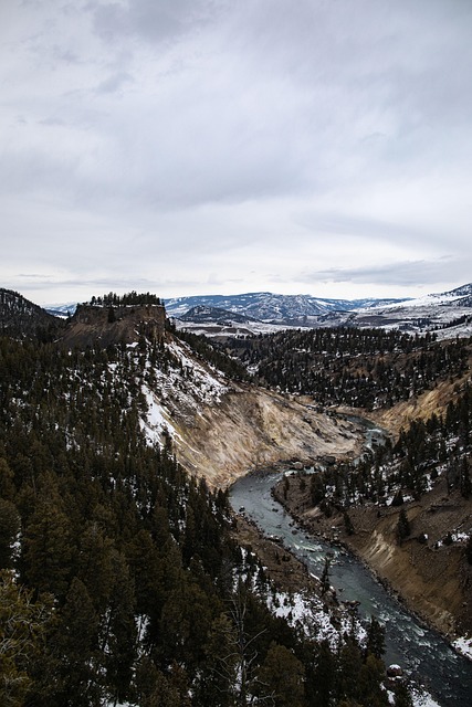 Yellowstone Nationalpark, Berg, Fluss