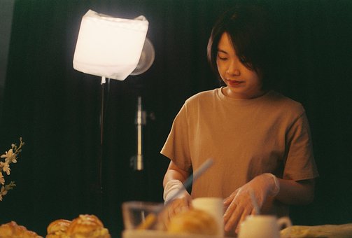 Comida, Retrato, Café, Refrescos, Berad