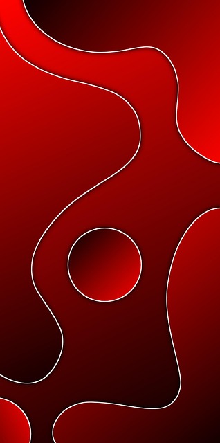 Tapet Abstract, Roșu-Închis