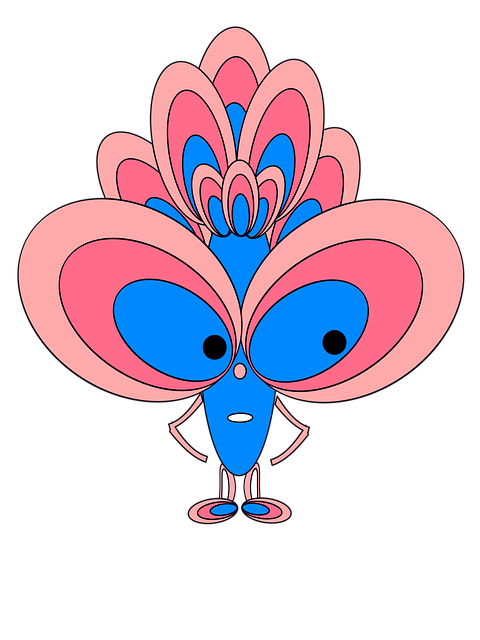 Free bug cute cartoon illustration