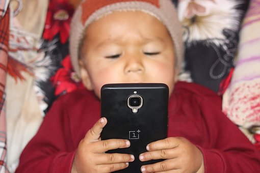 Free Baby Cellphone photo and picture