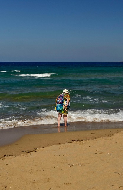 Zypern, Ferien, Frau, Der Küste, Strand