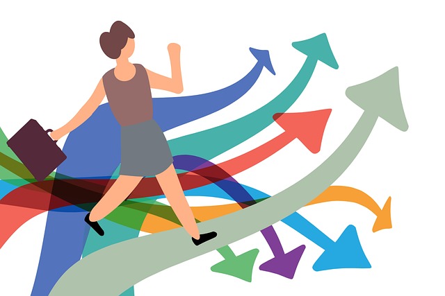 Download free HD stock image of Business Woman Growth Hacking Free business woman growth hacking marketing illustration