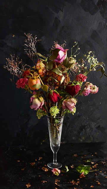 Strauß, Blumen, Rosen, Stillleben, Dekor