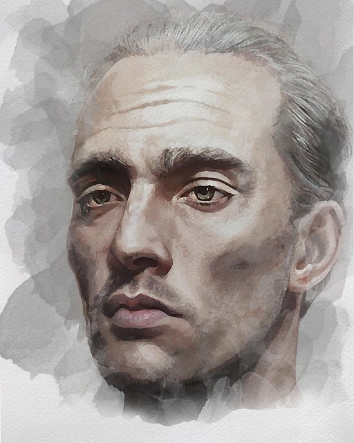 Mann, Porträt, Digitale Kunst, Allein