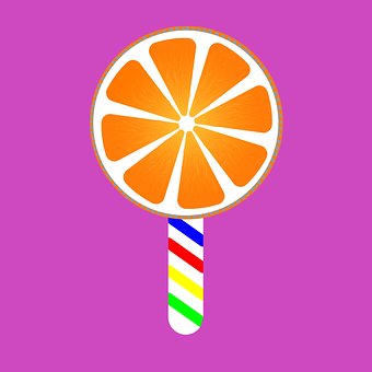Free Ice Cream Orange illustration and picture