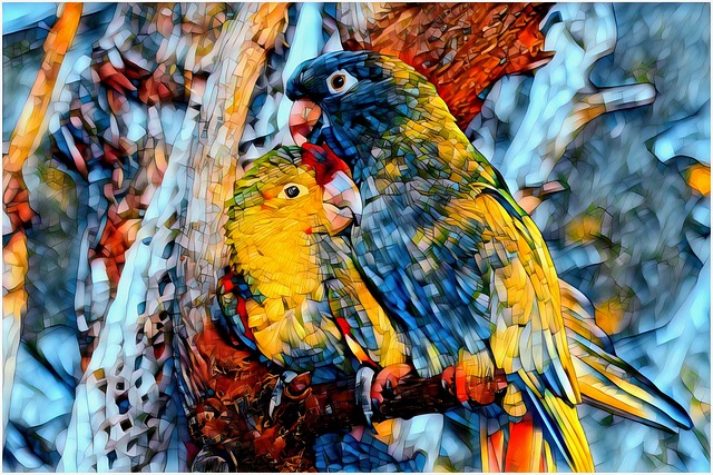 Free Bird Parrot illustration and picture