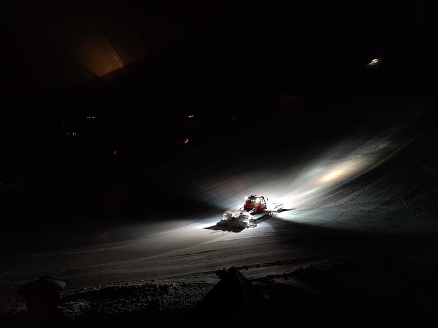 Free Ski Slope Night photo and picture