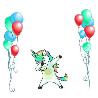Einhorn, Tanzen, Tanzendes Einhorn