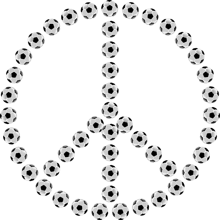 Tanda Perdamaian Sepak Bola - Gambar vektor gratis di Pixabay