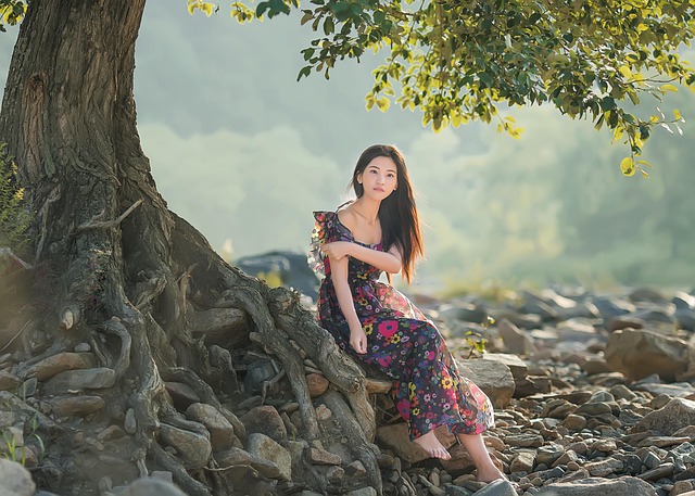 Free Tree Woman photo and picture
