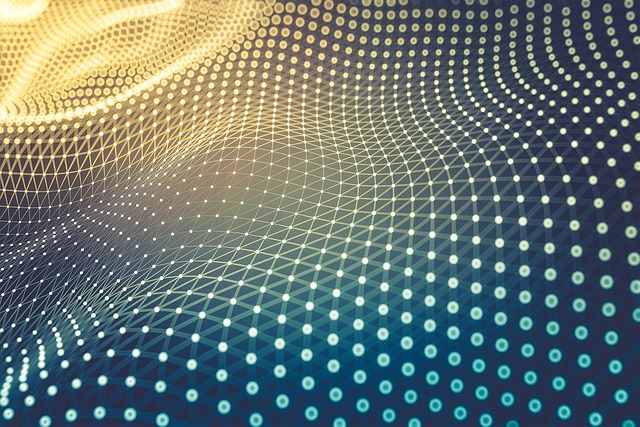 Free waves dots pattern illustration